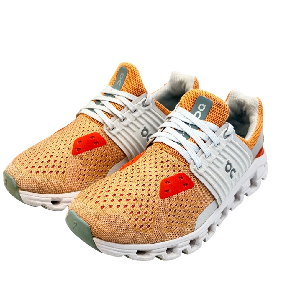 On Cloudswift Running Shoes Orange White Womens 7.5 Copper Frost Sneakers